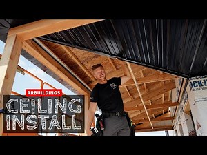 Metal Porch Ceiling Install and Steel Door Installation: Farm Chains 9