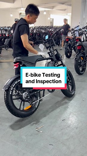 Electric Bike Testing and Inspection Process