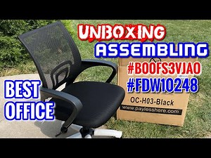Best Budget Office Ergonomic Desk Chair Mesh Computer Chair | UNBOXING and ASSEMBLING #AllSeasonsUSA