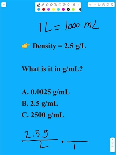 This is where people mess up density