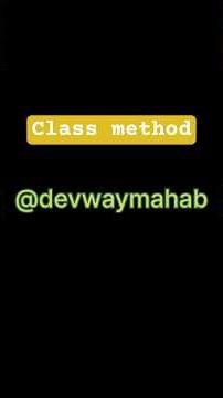 class Methods in python #python #pythonoops #devwaymahab