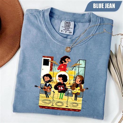 The Beatles Cartoon Shirt, the Beatles Gift, Gift for the Beatles Lover, Rock and Roll T-shirt, Music Lover Gift, the Beatles Merch Shirts - Etsy