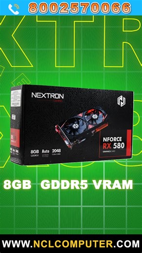 RX580 Graphics Card....! . . . . . . . . . . . . . . . . #pcbuild #tech #graphicscard #under10k | NCL Computer