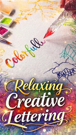 This creative lettering process is pure relaxing and so satisfying to watch