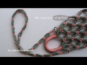 DIY Macrame Boho Strap Bag with Flower Pattern | Step by Step Tutorial