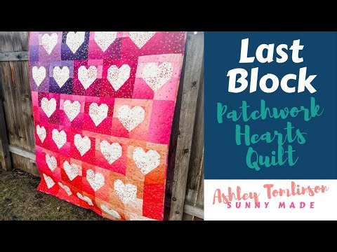 Last Blocks: Patchwork Hearts by Quilty Love
