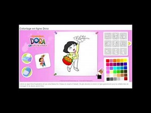 Dora L'Exploratrice Jeu Coloriage en Ligne HD