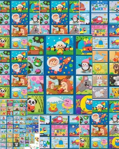 Fun & Engaging DIY Animal Stickers - Creative Learning for Kids ( 12 sheets )