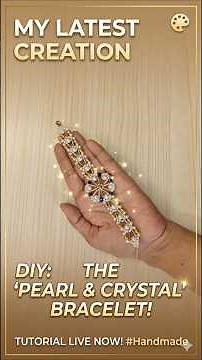DIY Pearl Bracelet ✨ Easy Handmade Beaded Bracelet Tutorial for Beginners | YouTube Shorts