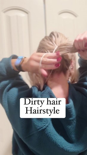 5.1M views · 15K reactions | Try this hairstyle for your dirty hair days! #easyhairstyles #hairideas #dirtyhairdontcare #hairideas #hairreels | Carpool Contour | Facebook