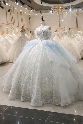 Princess-style Bridal Dress/wedding Gown/ocean Queen With Sea World on the Dress - Etsy