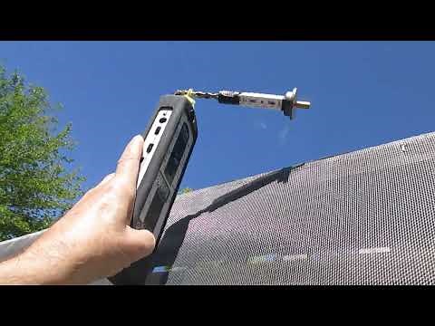 RF Radiation Shielding with Aluminum Window Screen on Fence