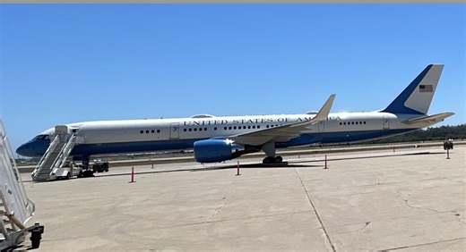 Air Force One gets the spotlight while President Biden vacations in Santa Barbara County