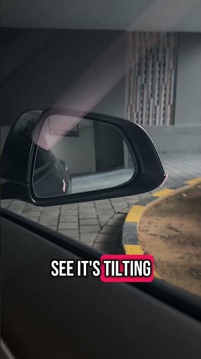 How to adjust Tesla side mirror? #sidemirror #tesla #model3