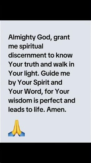 Prayer For Spiritual Discernment.