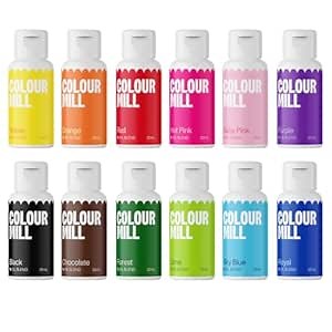 Colour Mill Oil-Based Food Coloring, 20 Milliliters (Kickstarter 12 Pack)