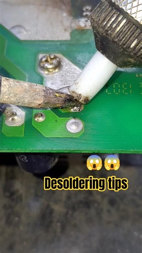 The desoldering hack pros use and Desoldering tips #repair #diy #shorts