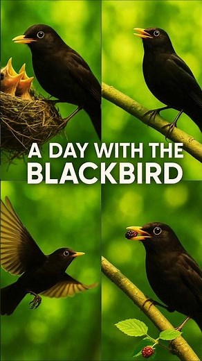 Morning Bird Sounds for Relaxation | Blackbird Singing & Soft Nesting Calls at Sunrise