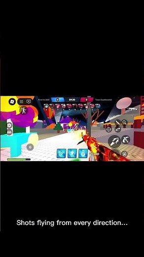 Me trying to stay alive in Hyper Shot: dash dash dash panic dash 🤣” #roblox #robloxshorts