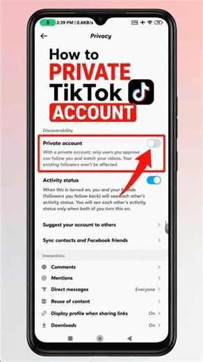 How to Make Your TikTok Account Private | TikTok Private Account Settings (2026)