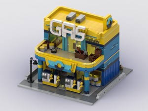 LEGO MOC-153268 Modular Gas Station (Modular Buildings 2023)