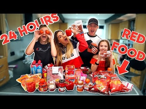 We only ate RED FOOD for 24 HOURS!!