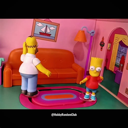 The Simpsons Playset | Living Room Diorama | Jakks Pacific | Sala de estar Os Simpsons com Homer