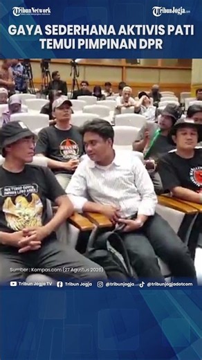 KOORDINATOR AMPB DITERIMA PIMPINAN DPR DI SENAYAN, GAYA SEDERHANA AKTIVIS PATI JADI SOROTAN #Shorts