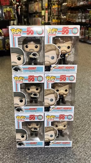 Brand New Jaws Funko Pops! In Stock Now At Screamers! Shop In Store Or Online. #funko #funkos #funkopopvinyl #funkojaws #funkofunatic #funkocollection #jaws #jawsmovie #matthooper #quint #michigan #detroit #halloween #screamers #screamerscostumes | Screamers Costumes