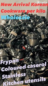 #Koreancookware #kitchenware #colouredcaserol #cookwareperkilo #frypanシ゚viralシ #WholesaleCookware #japansurplusphilippines #kitchenutensils #antiquedisplayer #stainlesssteelcookware | J&K Korean Surplus Wholesale