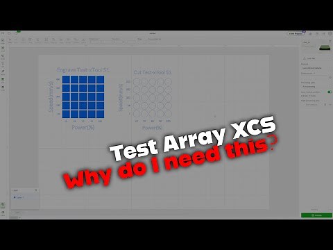 How to Create a Test Grid! Test Material for Laser Engraving using Xtool Creative Space.
