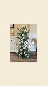 DIY Floral Pillar I really wanted to see what else I could create using part of my arch, and these Floral pillars a pretty expensive to rent for occasions. Using an array of eucalyptus stems and white roses creates a classic look perfect for any occasion. Let me know if you would like me to do something more colourful too 😉 Ps don't forget to stream your faux flowers what a game-changer 👏 Have a lovely evening xo Claire #centerpieces #centerpiece #floraldecor #weddingdecorideas #floralpillars 