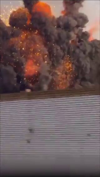 WATCH: Aftermath of U.S. or Israeli strikes on another artillery ammunition depot near Isfahan, Iran. The area reportedly hosts massive artillery stockpiles, as two Iranian Army ground artillery groups are based there.