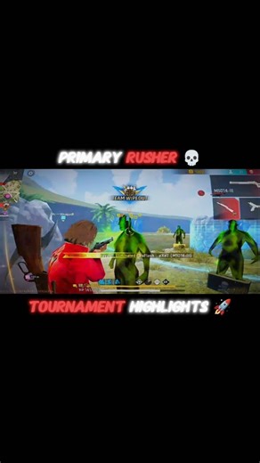 Primary Rusher 💀 tournament highlights 🚀 #ffesports #freefire #viral #shorts
