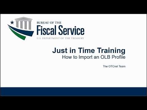 OTCnet Local Bridge Step 6 - How to Import OLB