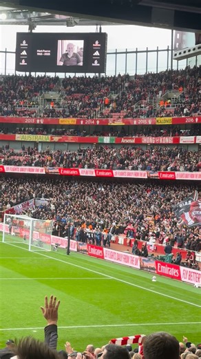 1M views · 38K reactions | Angel (North London Forever) rings out before Arsenal vs West Ham here at the Emirates | The Gooner | Facebook