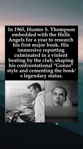 The Year Thompson Rode with the Hells Angels—and Paid for It #HunterSThompson #HellsAngels
