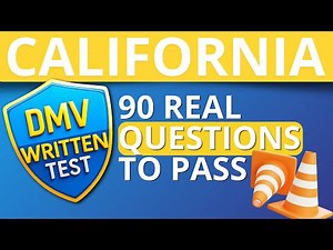 DMV California Permit Test: 90 Real Questions to Pass First Try!