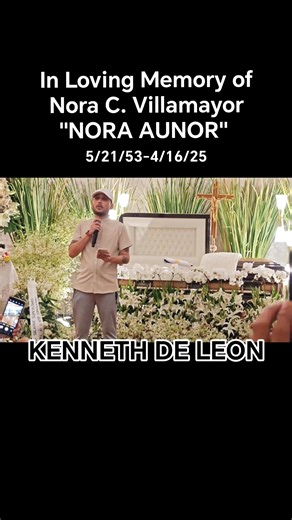 1K views · 10K reactions | KENNETH DE LEON madamdamin ang elohiyo sa huling lamay ng dakilang ina, Superstar NORA AUNOR. Nora Aunor National Artist Nora Aunor NORA AUNOR : Justice for the National Artist KONTRABIDA - The Villain starring Ms. Nora Aunor Nora Villamayor Showbiz On The Go | Joey Austria | Facebook