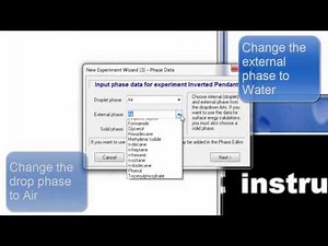 Surface Tension of Inverted Pendant Drop with DROPimage Advanced