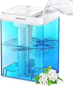 Air Humidifier for Bedroom, 7.5 L Top Fill Humidifiers, Auto Shut-off with Night Light, Cool Mist Ultrasonic Humidifiers Timer & Visualization, for Kids Room, Nursery, Office, Indoor Plants…