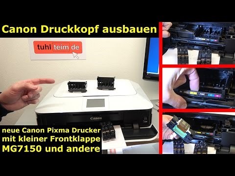 Canon Pixma Drucker Druckkopf ausbauen und wechseln ⭐ [gelöst]