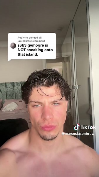 Replying to @behead all journalists | reporter interviewing bodybuilder