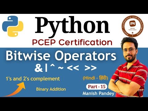15. Bitwise Operators in Python | Python PCEP Certification (PCEP-30-02)
