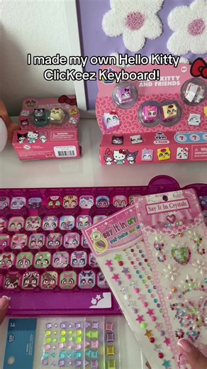 What do we think of this Hello Kitty ClicKeez series keyboard I made?! This took me more than an hour lol. I’m so excited to fill it up! What should I put in the empty spaces? Leave it for the next series? #toyunboxing #clickeez #oddlysatisfying #keyboard #toyreview