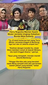 Harry Nugraha adalah mantan suami Mulan Jameela yang jarang tersorot media. Pernikahan mereka berlangsung dari 1999 hingga 2005, dari pernikahan tersebut, mereka dikaruniai dua orang anak, yaitu Tyarani Savitri dan Muhammad Rafly Aziz Harry Nugraha kini berprofesi sebagai guru SMA di Pasundan Bandung, sebelum menjadi guru, Harry Nugraha dikenal sebagai seorang musisi #beritaseleb #mulanjameela #harrynugraha #kembaliviral #fyp | Aliyaneshadita
