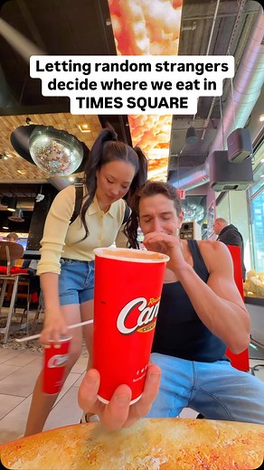 Letting random strangers decide where we eat in TIMES SQUARE 🗽 where should we go next? | MattPeterson