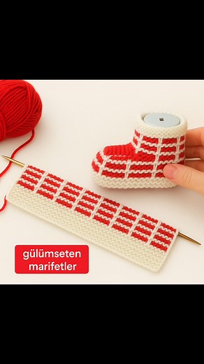 21K views · 256 reactions | Oh my good These baby boots are so cute and very easy to knit!! #fblifestyle #knitting #blanket #customorder #customorders #socks | Gülümseten Marifetler | Facebook