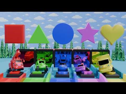 Amazing Color Changing Cars 🚗🌈 | Bus + Soccer + Garage Fun | Learn Colors for Kids
