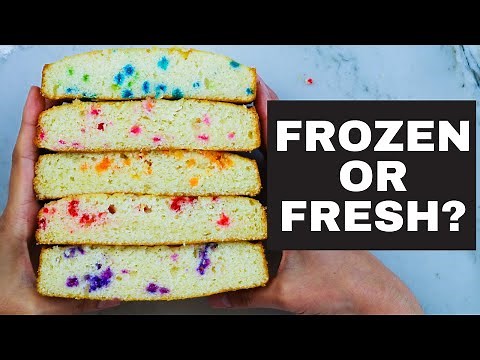 Does freezing cakes make them dry?